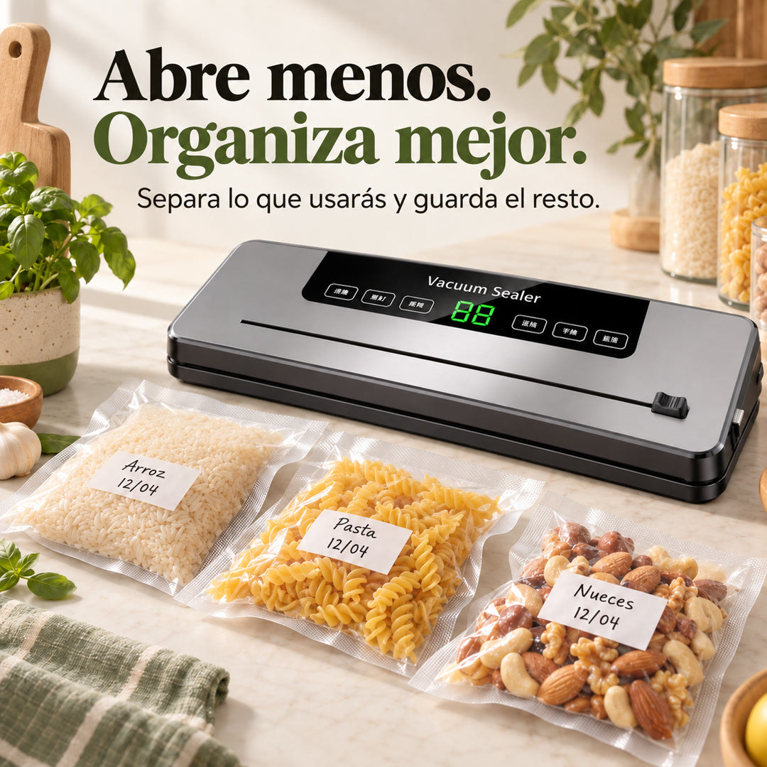 GuardaSello — porciones de arroz, pasta y frutos secos