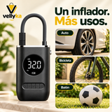 AirGo Vellyka — usos en auto, bicicleta y balón