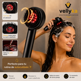 Vellyka Calma — Cepillo Masajeador de Cuero Cabelludo con Luz Roja y Azul · 1-foto