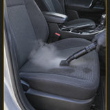 VaporJet limpiando asientos, tablero y motor del auto